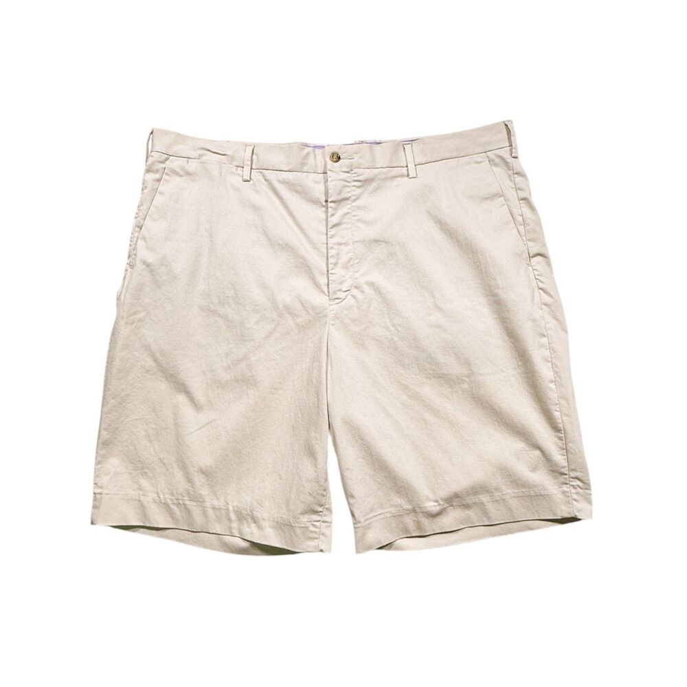 Polo Ralph Lauren Mens 40 Stretch Classic Fit 9" Chino Shorts Khaki Flat Front